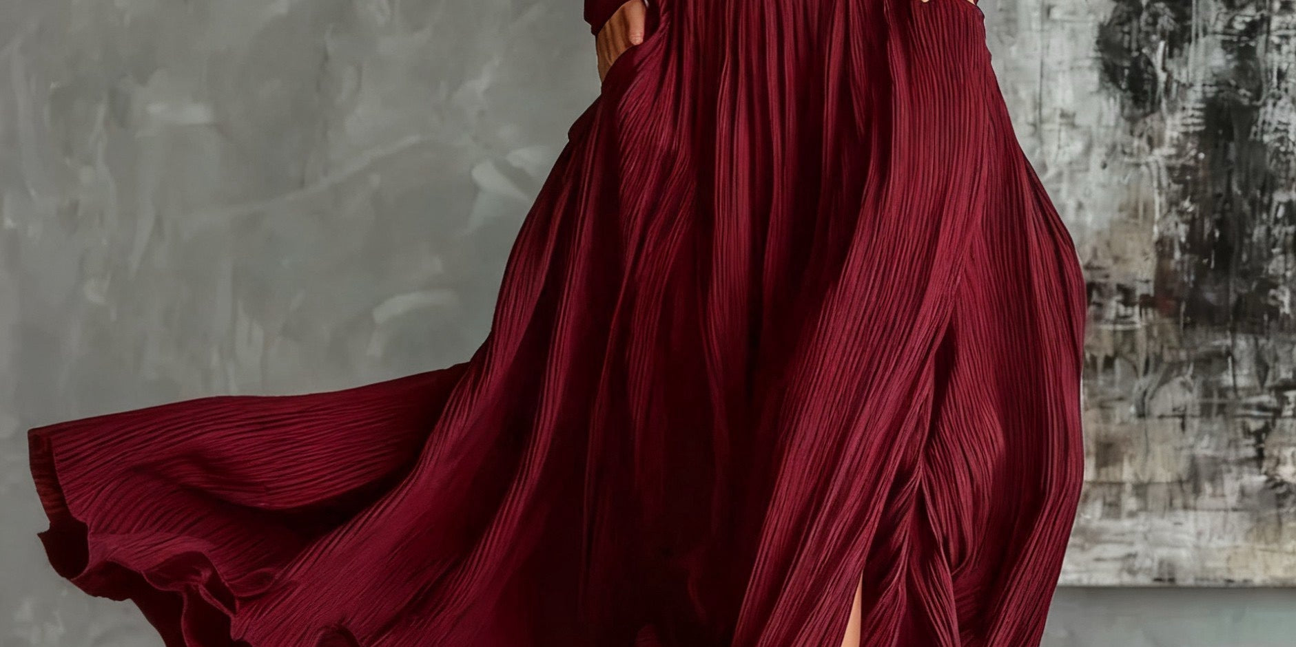 Carmen | Elegant set with pleated skirt