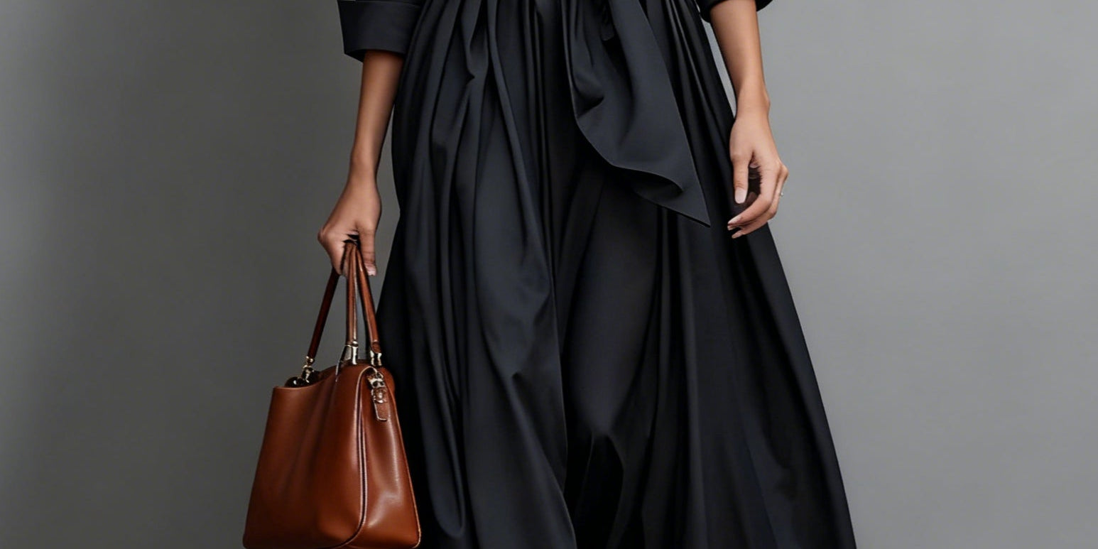 Carmen | Elegant Maxi Dress with Bow Detail
