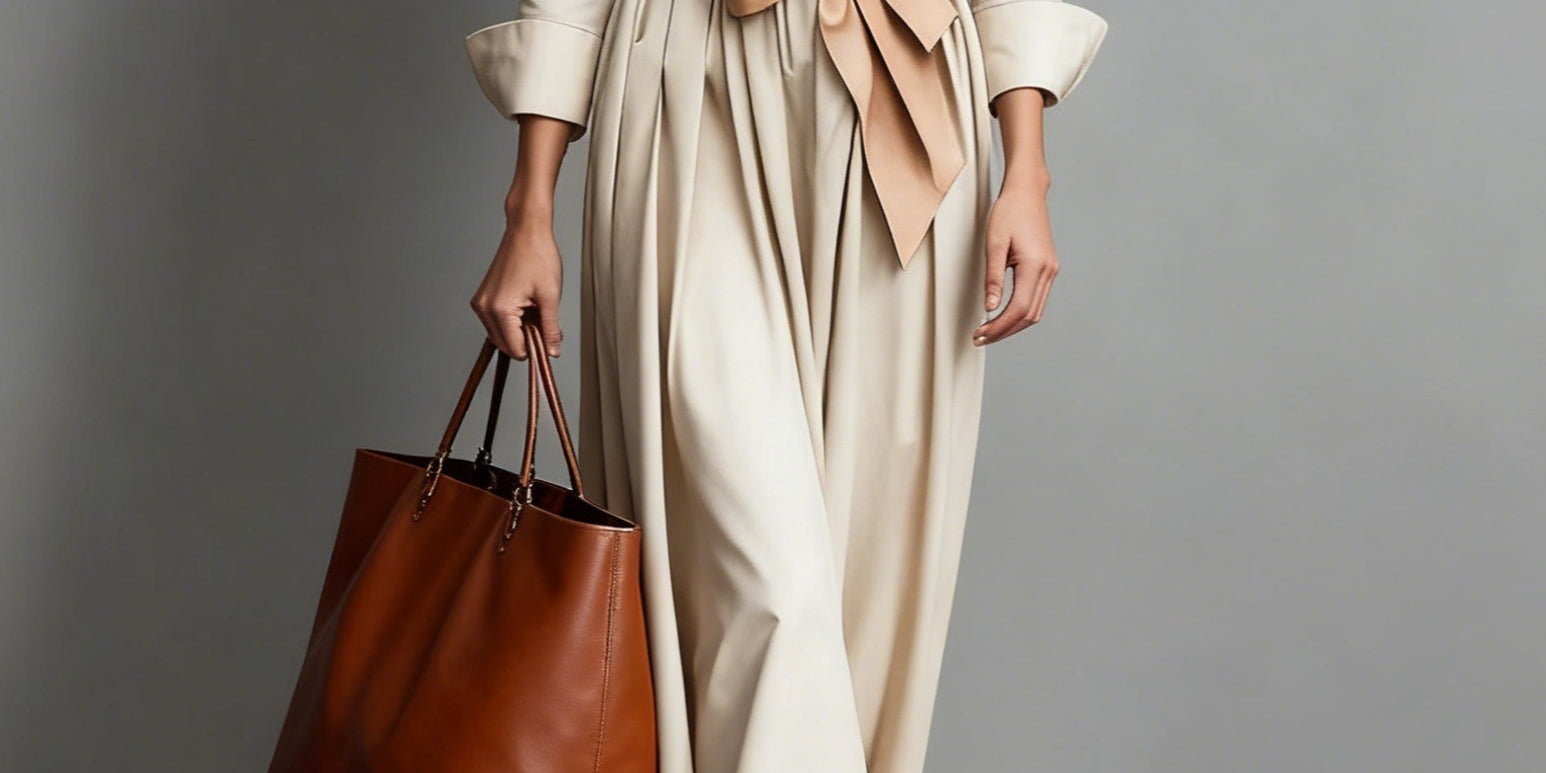 Carmen | Elegant Maxi Dress with Bow Detail