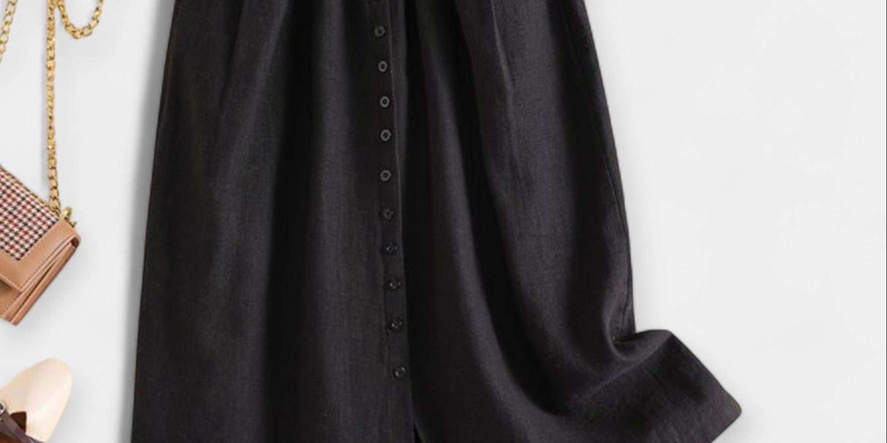 Midi Skirt with Wash