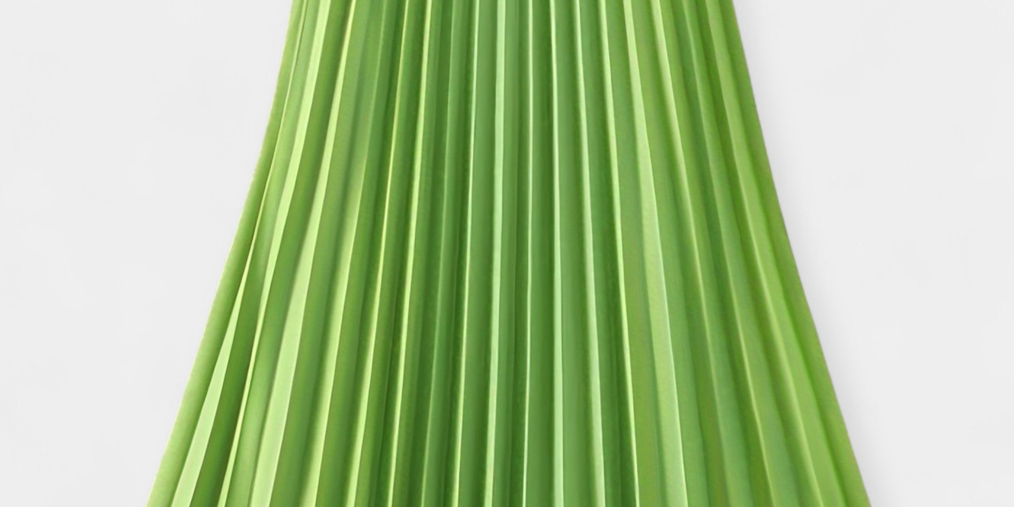Pleated Satin Maxi Skirt