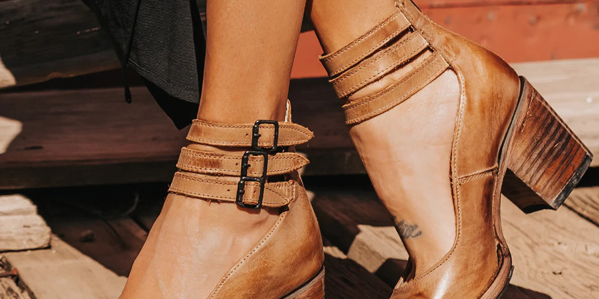 Jane | Vintage Leather Heels