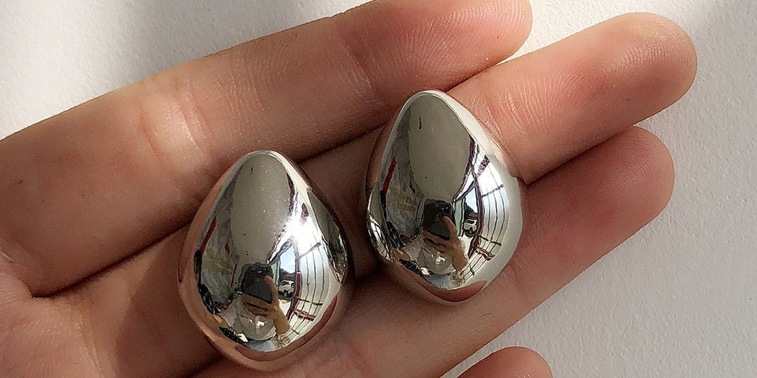 Metallic Drop Earrings