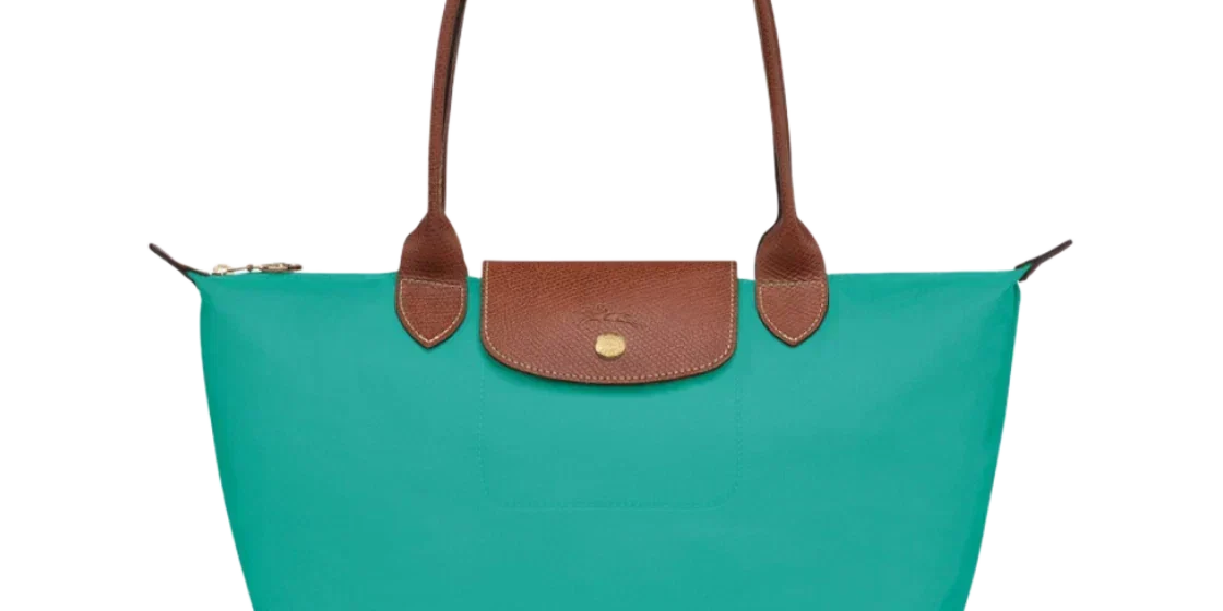 Large Le Pliage Tote, Turquoise