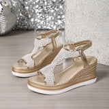 Nadia | Elegant Slip-On Wedge Sandals