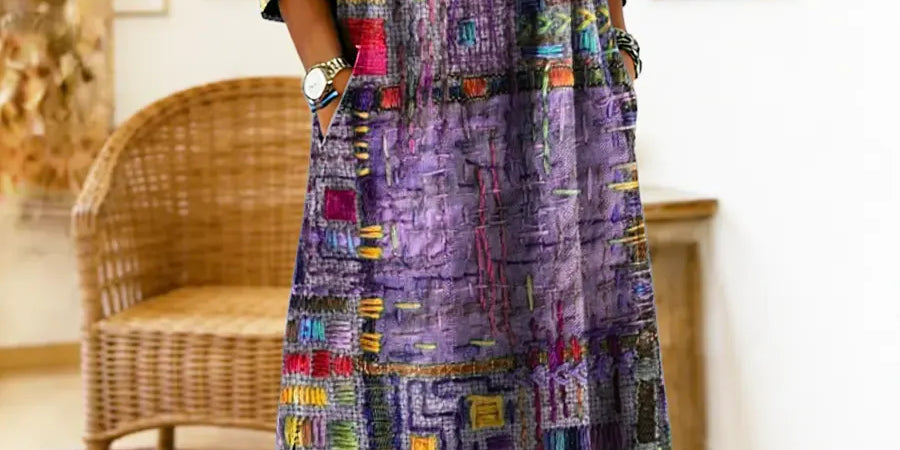 Eliana | Printed Midi Dress