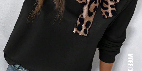 MANDY™ - Casual Leopard Print Long Sleeve Sweatshirt Trendy