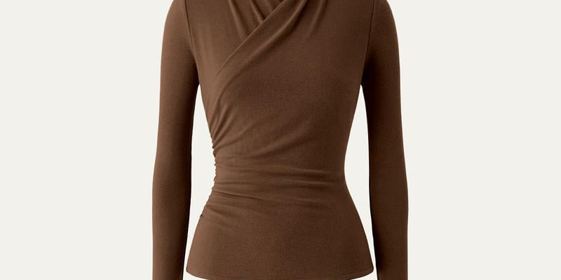 NICA™ - Simple Surplice Long Sleeve Top Medium Length