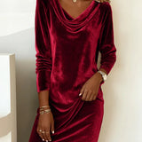 Rosa | Velvet Loose Cut Dress