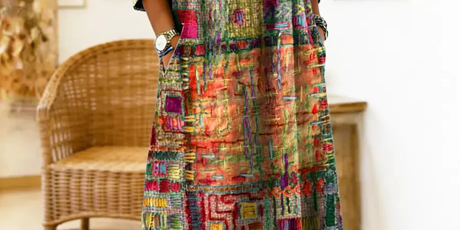 Eliana | Printed Midi Dress