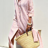 Sophia | Timeless Striped Shirt Dress with Elegant Comfort