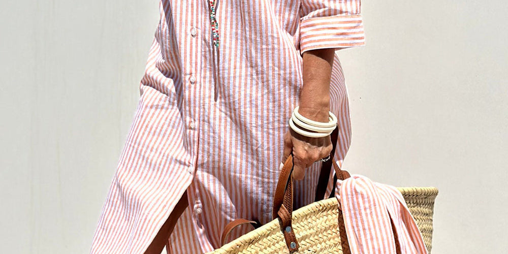 Sophia | Timeless Striped Shirt Dress with Elegant Comfort