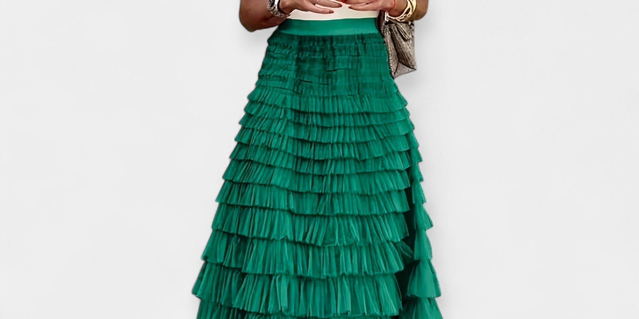Boho Skirt with Satin Finish