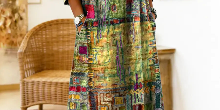 Eliana | Printed Midi Dress