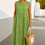 Aikaterini – Elegant sleeveless dress with pockets