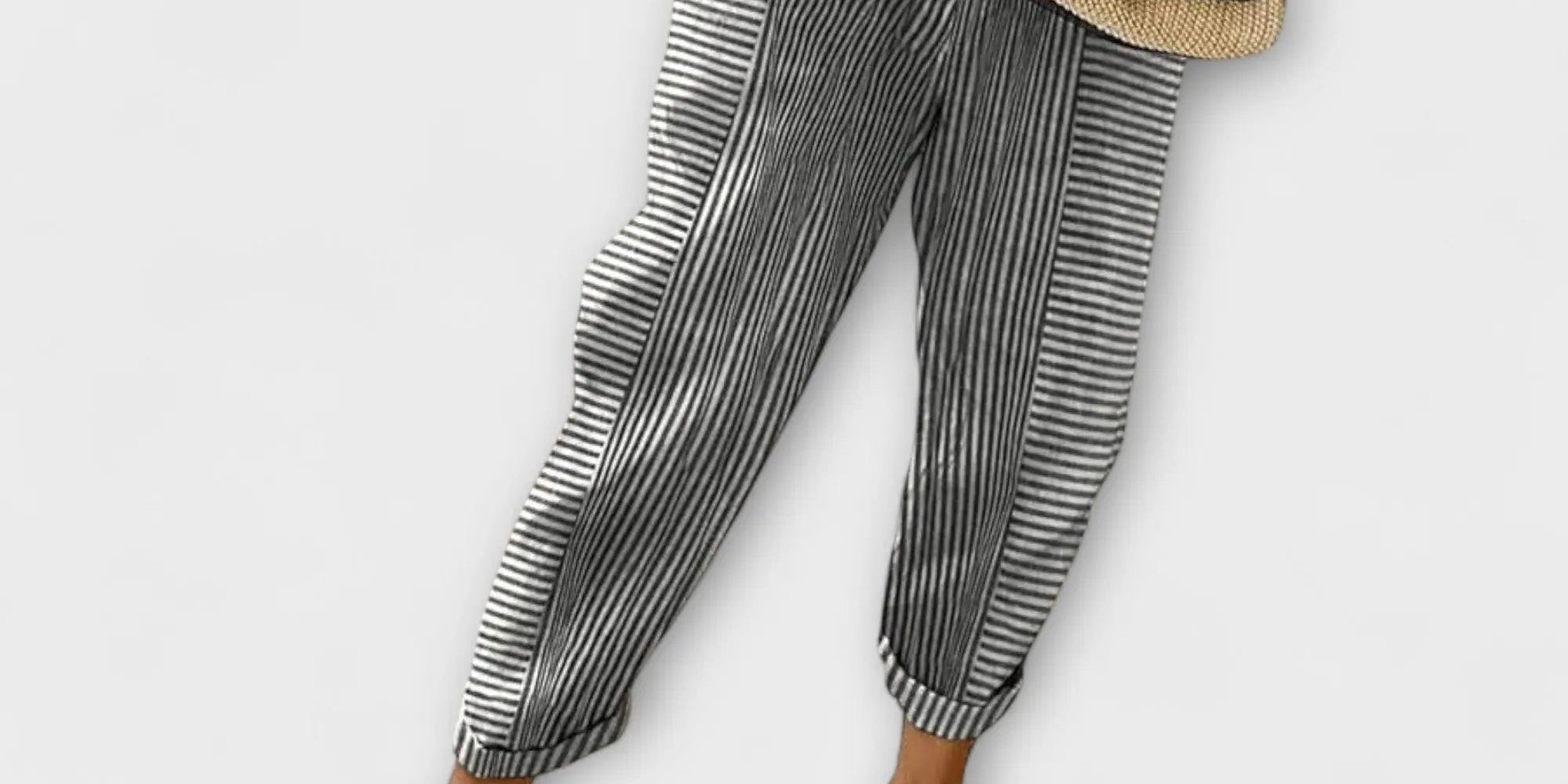 Sanne - Comfortable Striped Trousers