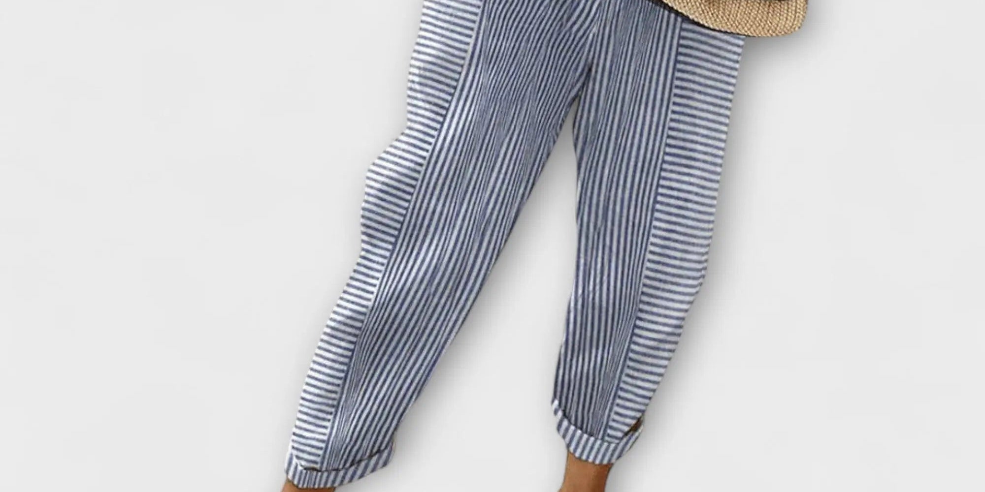 Sanne - Comfortable Striped Trousers