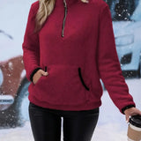 Ellis | Long Sleeve Zip-Up Sweatshirt