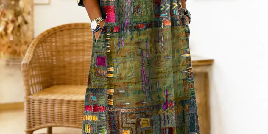 Eliana | Printed Midi Dress