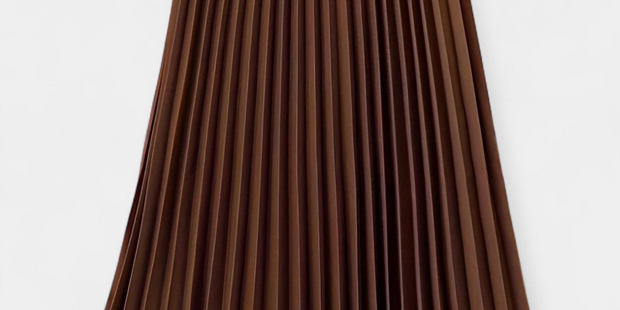 Pleated Satin Maxi Skirt
