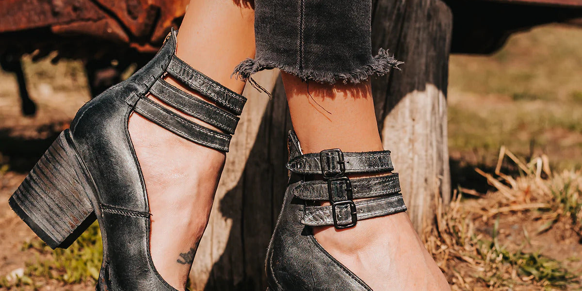 Jane | Vintage Leather Heels