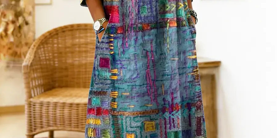 Eliana | Printed Midi Dress