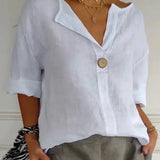 NAYLA™ - Casual V-Neck Blouse
