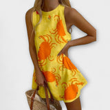 Sofía - Short Crab Print Dress