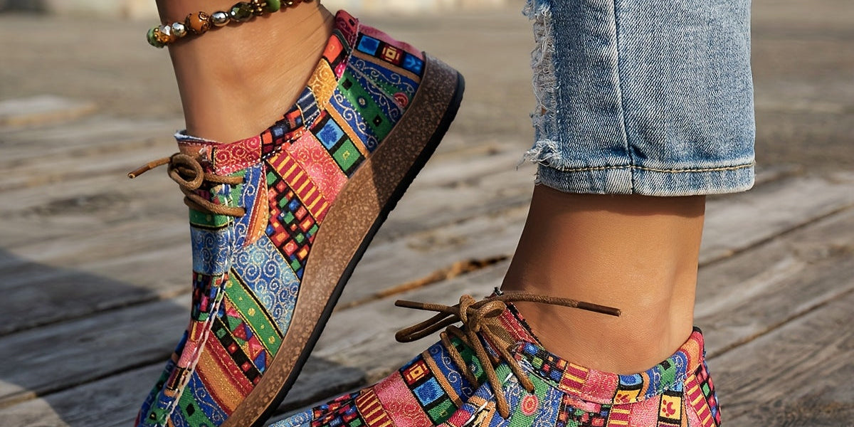Patience | Colourful Retro Women's Shoes