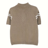 Erin | Striped Zipper Sweater