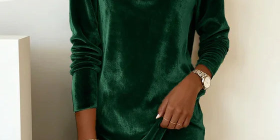 Rosa | Velvet Loose Cut Dress