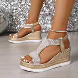 Nadia | Elegant Slip-On Wedge Sandals
