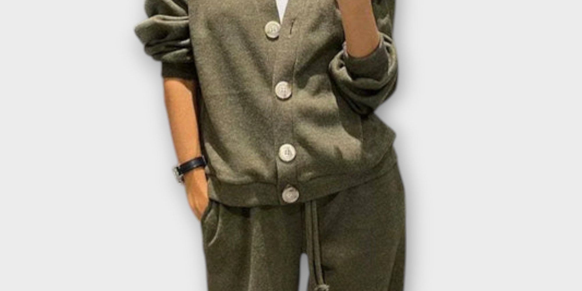 Chantal – Cardigan and Trousers Set