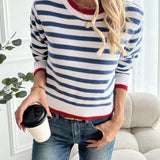Mary | Striped Crewneck