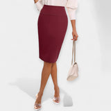 High-Waisted Midi Skirt