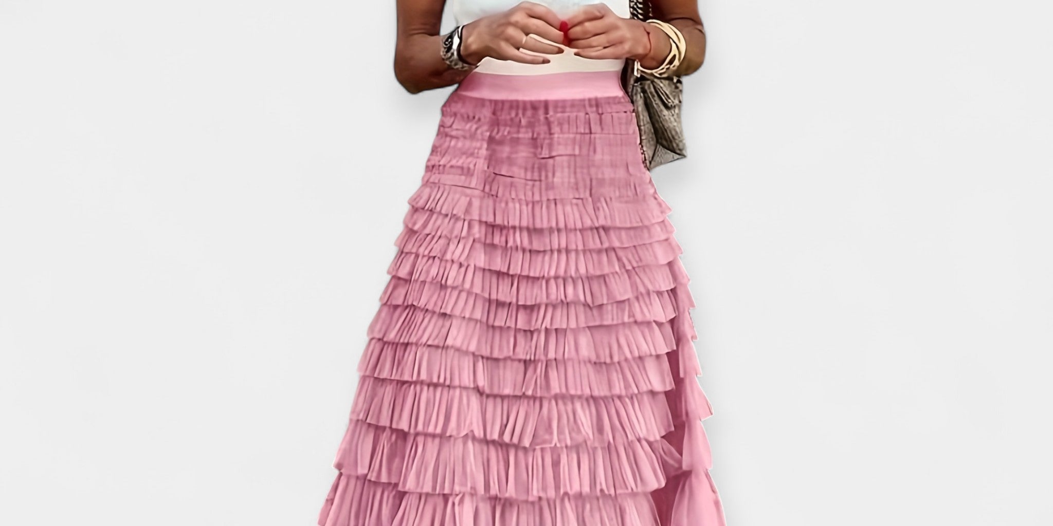 Boho Skirt with Satin Finish