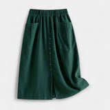 Midi Skirt with Wash