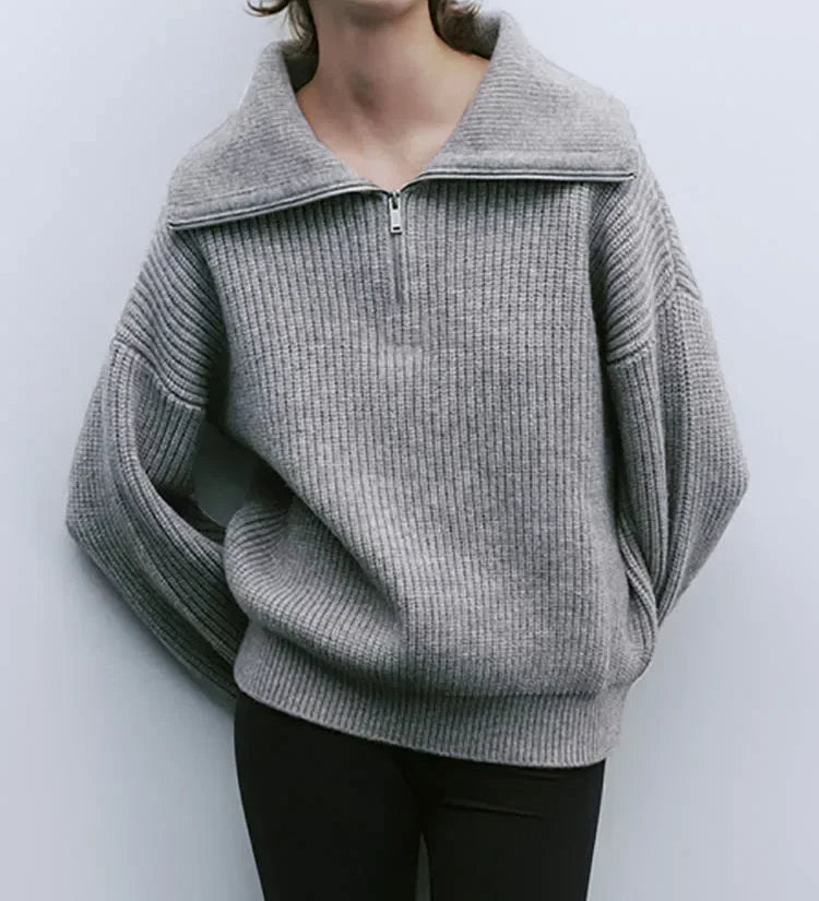 Ava | Zipper Sweater