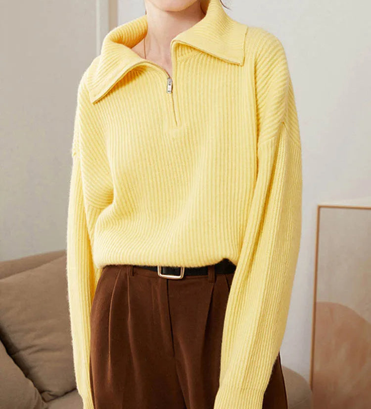 Ava | Zipper Sweater