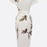Amelia | Elegant Floral Wrap Dress