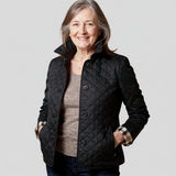 Diana - Casual Quilted Jacket with Turned-Down Collar
