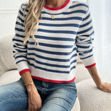 Mary | Striped Crewneck