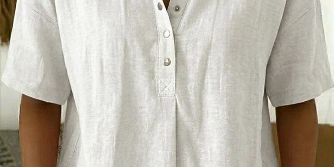 Arabella - Relaxed Fit Button Blouse