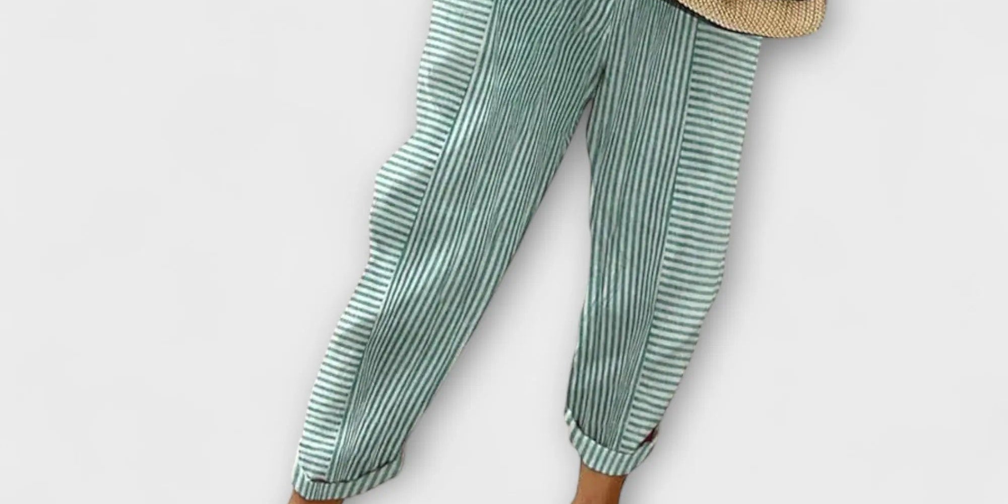 Sanne - Comfortable Striped Trousers