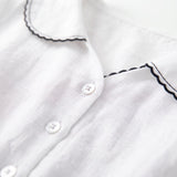 Isla | Elegant Cotton-Linen Half Sleeve Dress