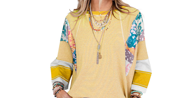BAILEY™ – Lightweight Patchwork Batwing Top