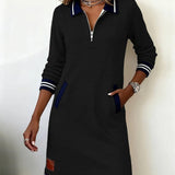 Catalina | Long Sleeve Cotton Dress