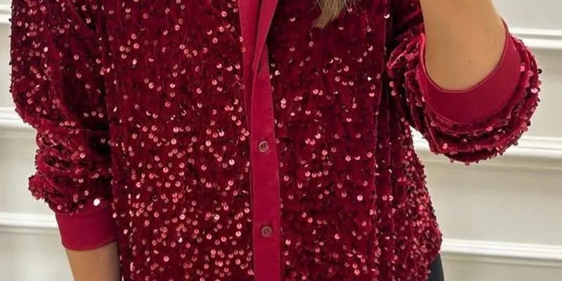 CIARA™ - Shimmer Sequin Shirt