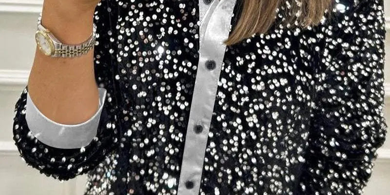 CIARA™ - Shimmer Sequin Shirt