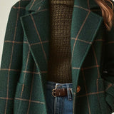 Elena – Classic Checked Coat